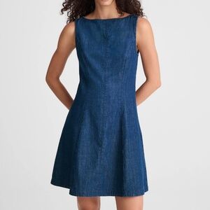 Madewell | Denim Boatneck Mini Dress